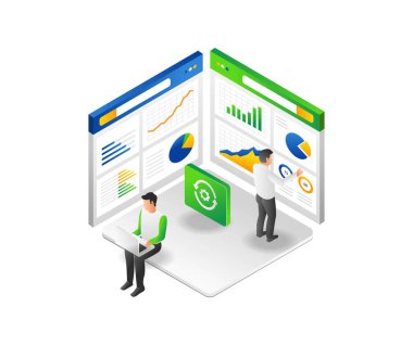 Process data analysis on the monitor screen