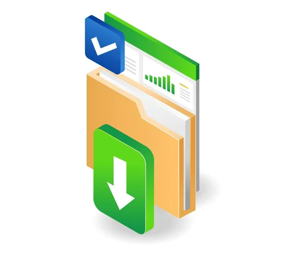 Analysis Data Folder — Vetor de Stock