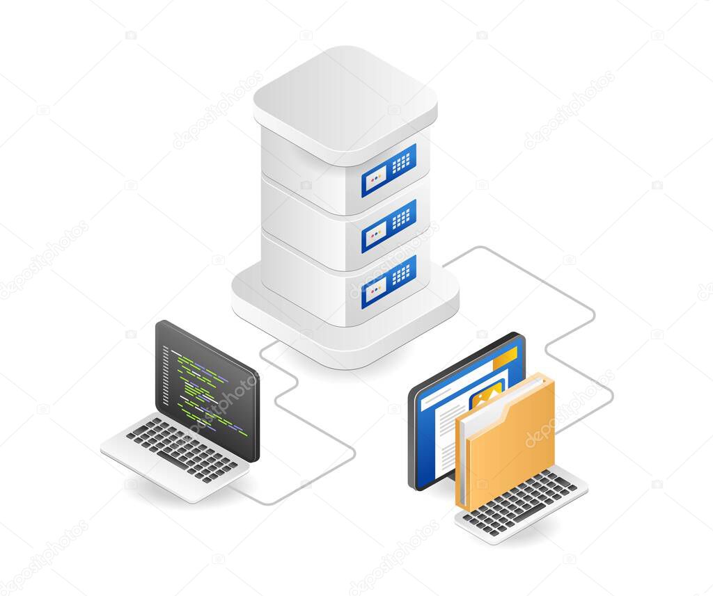 Server program language data network
