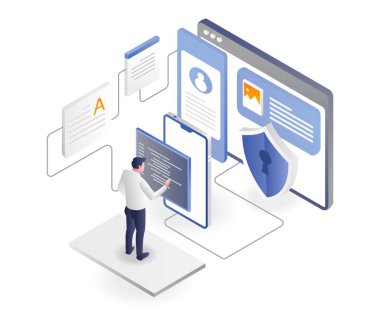 Man is securing application program data