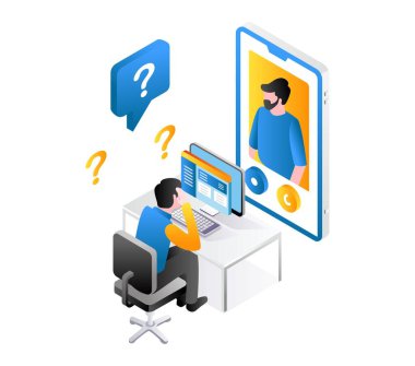 Ask the teacher online with a smartphone