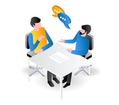 Two men having a conversation