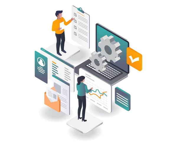 Enterprise Development Configuration Management — Stock Vector