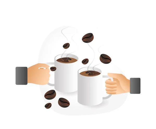 Тост Чашкой Кофе — стоковый вектор