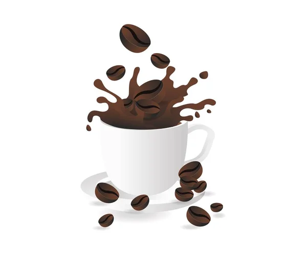 Sütlü Kahve — Stok Vektör