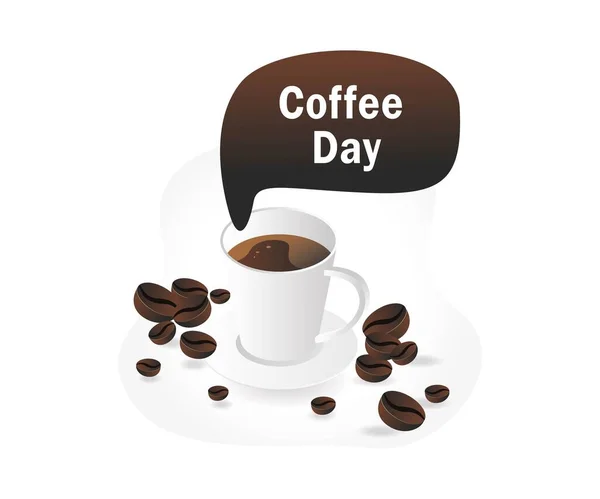 День Ценителя Кофе — стоковый вектор
