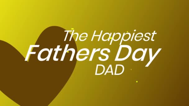 最快乐的父亲节设计 以及对国际父亲节的爱心 — 图库视频影像
