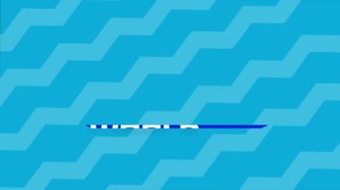 Uluslararası nüfus günü ve mutlu nüfus günü için mavi arka planlı dünya nüfus günü.