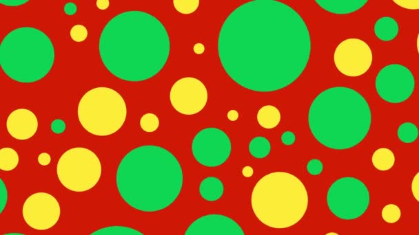 Black History Month Black History Months Colors Dots Red Background — Video Stock