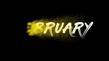 February with black background for calendar. And February is the second month of the year.