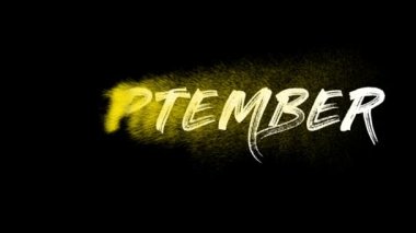 September with black background for calendar. And September is the ninth month of the year.