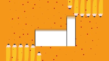 welcome back to school with school pencils (welcome back to school).