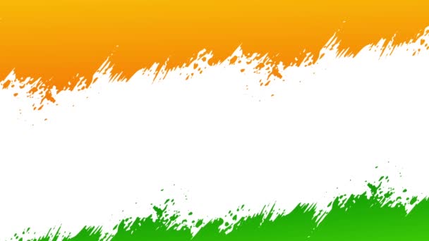 August India Independence Day Indian Flag Color Background India Independence — Vídeos de Stock