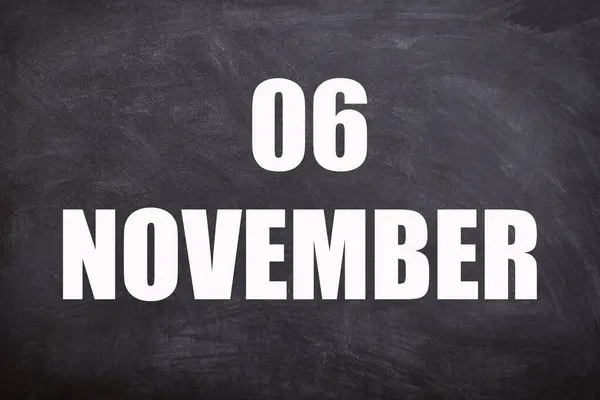 November Text Blackboard Background Calendar November Eleventh Penultimate Month Year — Stok fotoğraf