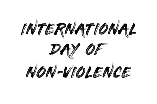 Międzynarodowy Dzień Przeciwdziałania Przemocy Białym Tle Dzień Przeciwdziałania Przemocy — Zdjęcie stockowe