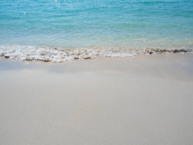 Sahildeki okyanus dalgası Kopyalama alanı, Mavi okyanus güzel doğa