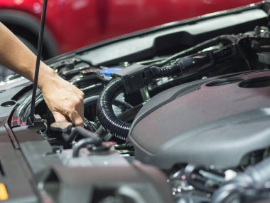 Arabanın iç motorunu elle kontrol et.