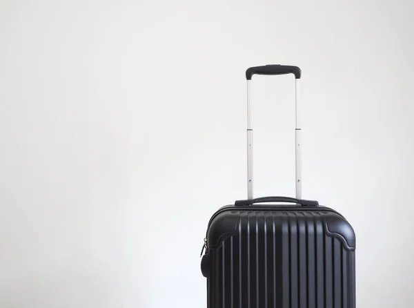 Gepäck Schwarz Auf Weiß Isoliert Urlaubskonzept — Stockfoto