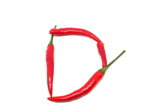 Red Chili Text — Stockfoto