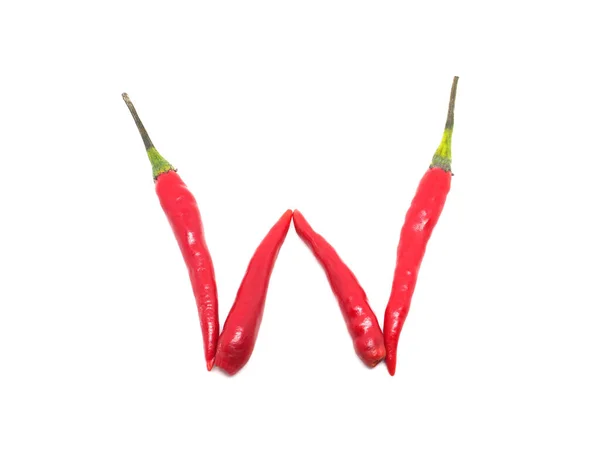 Red Chili Text — Stockfoto