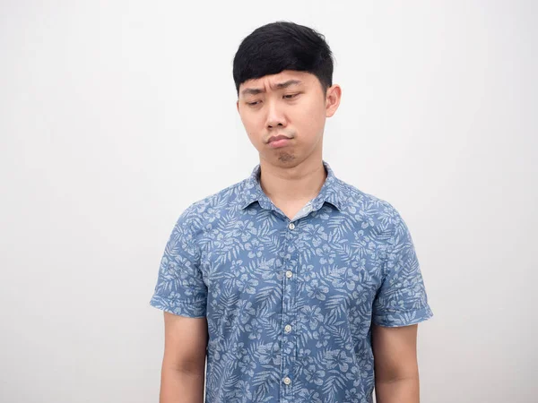 Asian Man Sad Emotion Looking Portrait —  Fotos de Stock