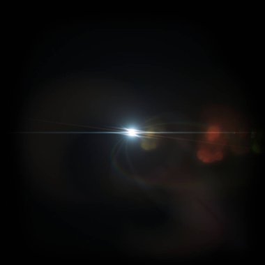 Siyah arka planda Cyan Light Lens parlıyor. Siyah arkaplan ile izole edilmiş parlak ışık mercekleri. Dokular ve malzemeler için kullanılır..