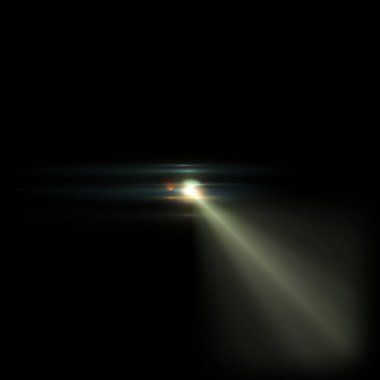 Sarı Lens siyah arka planda yanıp sönüyor. Siyah arkaplan ile izole edilmiş parlak ışık mercekleri. Dokular ve malzemeler için kullanılır..