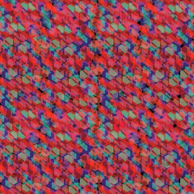 Soyut Geometrik Arkaplan. Farklı renklerde soyut geometrik şekiller. Çok renkli soyut şekiller.