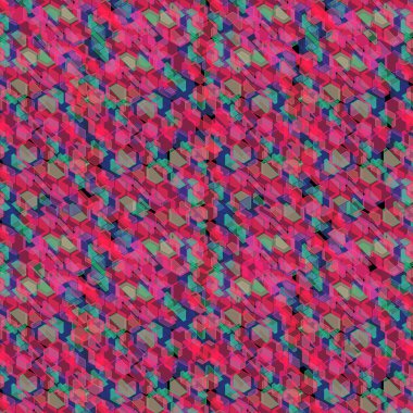 Soyut Geometrik Arkaplan. Farklı renklerde soyut geometrik şekiller. Çok renkli soyut şekiller.