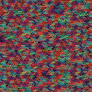 Soyut Geometrik Arkaplan. Farklı renklerde soyut geometrik şekiller. Çok renkli soyut şekiller.