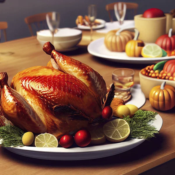 thanksgiving dinner illustration, thanksgiving turkey, thanksgiving turkey, turkey cooked in centerpiece.