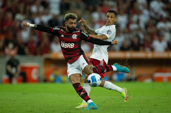 Gabriel Barbosa Flamengo Durante Uma Partida Entre Flamengo Sporting Cristal — Fotografia de Stock