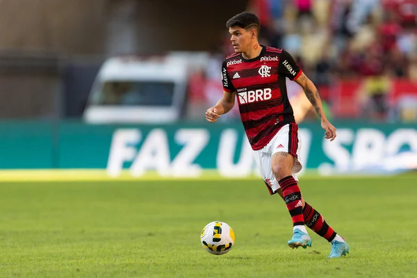 Ayrton Lucas Flamengo Lors Match Entre Flamengo Fortaleza Dans Cadre — Photo