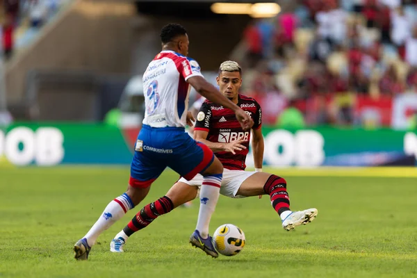 Andreas Pereira Flamengo Durante Partida Entre Flamengo Fortaleza Como Parte — Fotografia de Stock