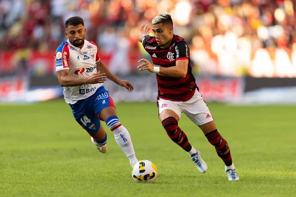 Andreas Pereira Flamengo Durante Partida Entre Flamengo Fortaleza Como Parte — Fotografia de Stock