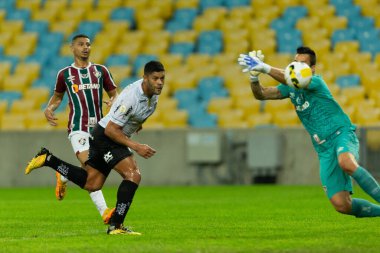 Atletico-MG 'den Hulk, Fluminense ve Atletico-MG arasında oynanan karşılaşmada attığınız puanı, 2008 Haziran' ında Brezilya 'nın Rio de Janeiro kentindeki Maracana Stadyumu' nda Brasileirao Serie A 2022 kapsamında kutluyor. Bu oyun 38 raundun üçünde geçerlidir.