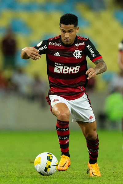 João Gomes Flamengo Durante Partida Entre Flamengo Cuiabá Como Parte — Fotografia de Stock