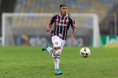 Fluminense 'li Matheus Martins, Copa do Brasil 2022' nin bir parçası olarak 23 Haziran 2022 'de Brezilya' nın Rio de Janeiro kentindeki Maracana Stadyumu 'nda oynanan Fluminense ve Cruzeiro maçında.