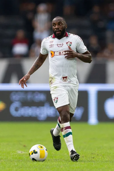 Botafogo ve Fluminense arasındaki maç sırasında Brasileirao Serie A 2022 Nilton Santos Stadyumu 'nda 26 Haziran 2022 tarihinde Brezilya' nın Rio de Janeiro şehrinde oynanmıştır..