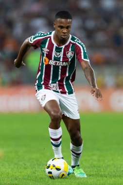 Fluminense 'li Alexandre de Jesus Brasileirao Serie A 2022' nin bir parçası olarak Brezilya 'nın başkenti Rio de Janeiro' da oynanan karşılaşma sırasında.