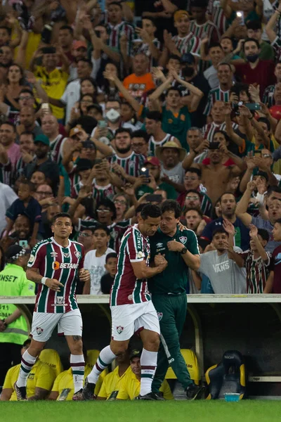 Fred Fluminense Durante Partido Entre Fluminense Corinthians Como Parte Brasileirao — Foto de Stock