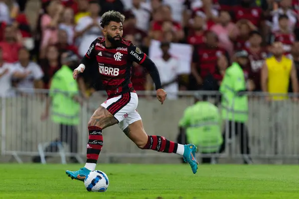 Gabriel Barbosa Flamengo Match Flamengo Tolima Part Copa Libertadores 2022 — Fotografia de Stock