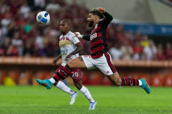 Gabriel Barbosa Flamengo Durante Partida Entre Flamengo Tolima Como Parte — Fotografia de Stock