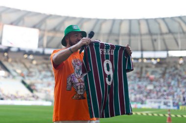 Brasileirao Serie A 2022 'nin bir parçası olarak Brezilya' nın Rio de Janeiro kentindeki Maracana Stadyumu 'nda oynanan Fluminense ve Ceara maçı sırasında BELO of Fluminense.