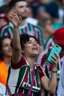 Fluminense ve Ceara arasındaki maç sırasında Brasileirao Serie A 2022 Maracana Stadyumu 'nda 09 Temmuz 2022 tarihinde Brezilya' nın başkenti Rio de Janeiro 'da oynanmıştır..