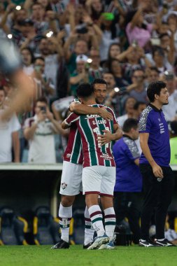Brasileirao Serie A 2022 'nin bir parçası olarak Brezilya' nın Rio de Janeiro kentindeki Maracana Stadyumu 'nda oynanan Fluminense ve Ceara maçında Fred of Fluminense' in son maçı..