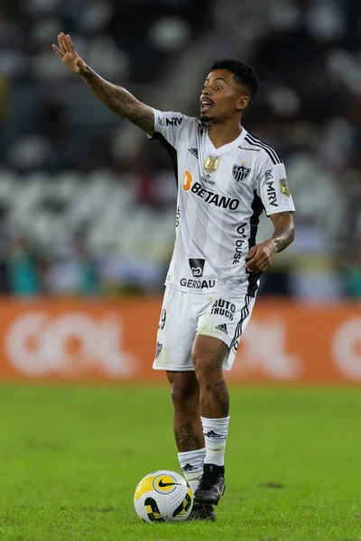 Brezilya 'nın Rio de Janeiro şehrinde 17 Temmuz 2022 tarihinde Brasileirao Serie A 2022' nin bir parçası olarak Botafogo ve Atletico-MG arasındaki maç sırasında Atletico-MG takımından JAIR.
