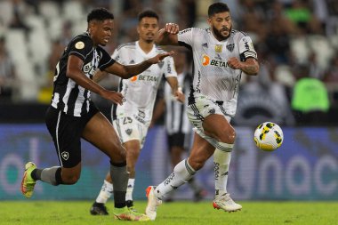 17 Temmuz 2022 tarihinde Brezilya 'nın Rio de Janeiro kentindeki Maracana Stadyumu' nda oynanan Brasileirao Serie A 2022 kapsamında Botafogo ve Atletico-MG arasındaki maç sırasında Atletico-MG takımından HULK.