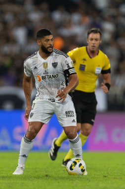 17 Temmuz 2022 tarihinde Brezilya 'nın Rio de Janeiro kentindeki Maracana Stadyumu' nda oynanan Brasileirao Serie A 2022 kapsamında Botafogo ve Atletico-MG arasındaki maç sırasında Atletico-MG takımından HULK.