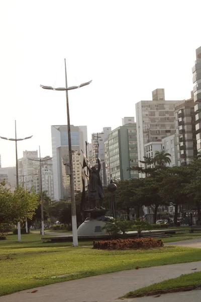 Jardim Junto Praia — Fotografia de Stock